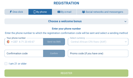 How to register by phone at 1xBet Registration By Phone